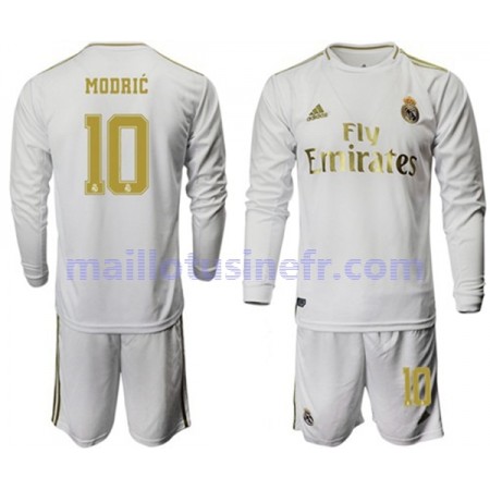 Maillot de Foot Real Madrid Modrić 10 Domicile 2019-20 Manches Longues - Enfant
